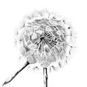 Dandelion small tattoo design idea