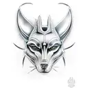 Anubis sleeve tattoo design idea