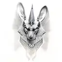 Anubis sleeve tattoo design idea
