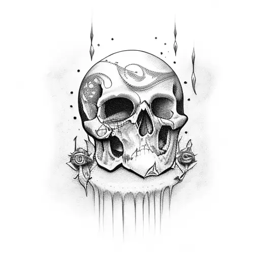 Holy death  tattoo design idea