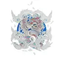 ukrainian patherns tattoo design idea