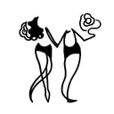 gemini and the name Berta tattoo design idea