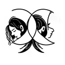 gemini and the name Berta tattoo design idea