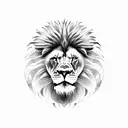 bad lion tattoo design idea