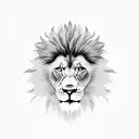 bad lion tattoo design idea
