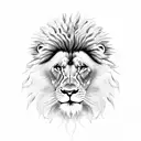 bad lion tattoo design idea