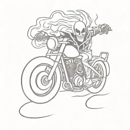 ghost rider tattoo design idea