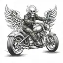 ghost rider tattoo design idea