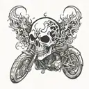 ghost rider tattoo design idea