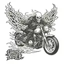 ghost rider tattoo design idea