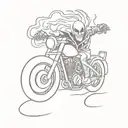 ghost rider tattoo design idea