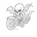 ghost rider tattoo design idea