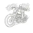 ghost rider tattoo design idea