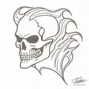 ghost rider tattoo design idea