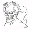 ghost rider tattoo design idea