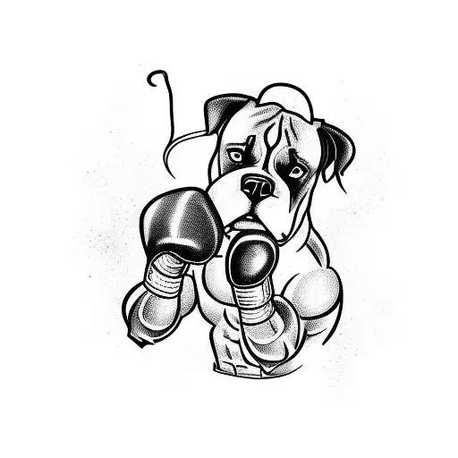  tattoo of a boxer punching through a piñata, symbolizing the combination of boxing and Mexican culture tattoo design idea