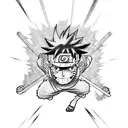 naruto, one piece and bleach  tattoo design idea