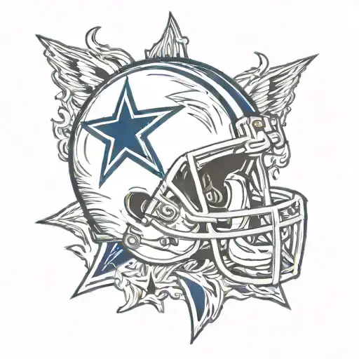 Dallas cowboys football  tattoo design idea