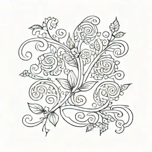 celtic vine tattoo design idea