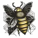 celtic bumblebee tattoo design idea