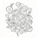 celtic vine tattoo design idea