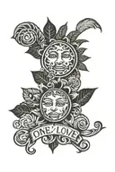 one love jamacia couples tattoo tattoo design idea
