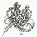 marriage tattoo design idea