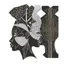 Black women, Brazil, Africa, Expat tattoo design idea