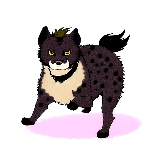 hyena tattoo design idea