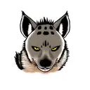 hyena tattoo design idea