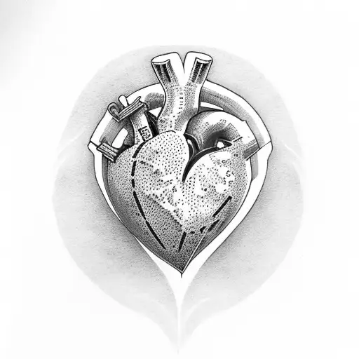 Crying Heart tattoo design idea