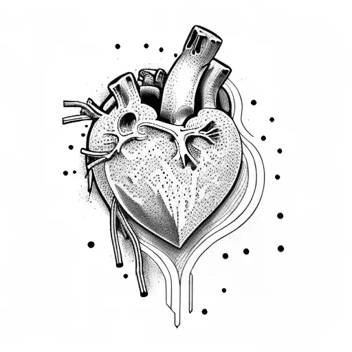 Crying Heart tattoo design idea