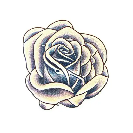 snake rose tattoo design idea