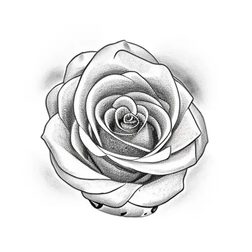 snake rose tattoo design idea