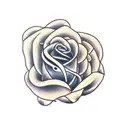 snake rose tattoo design idea