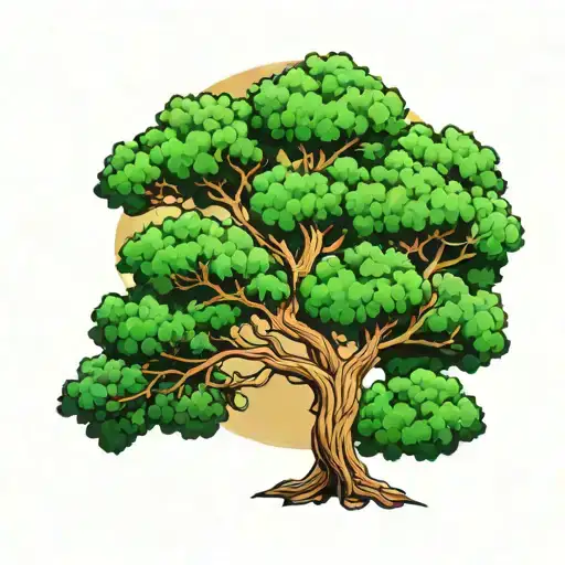 lebanon tree tattoo design idea