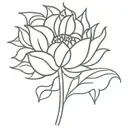 AMDG, sunflower tattoo design idea