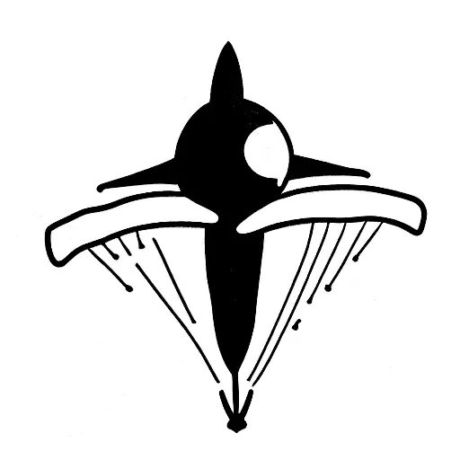 skydiver tattoo design idea