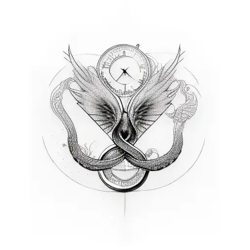 infinite tatto former alcoholic tattoo design idea