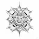 firefighter Maltese cross tattoo design idea