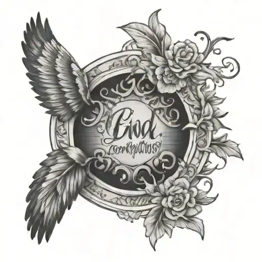 when god leaves you alone , it wants you find the truth yourself tattoo design idea
