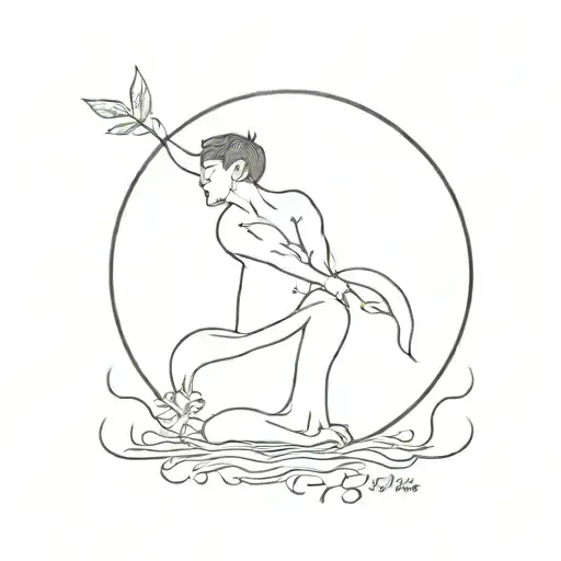 when god leaves you alone , it wants you find the truth yourself tattoo design idea