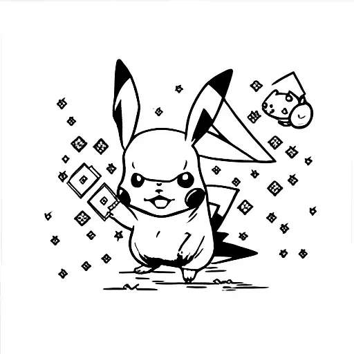 Pikachu tattoo design idea