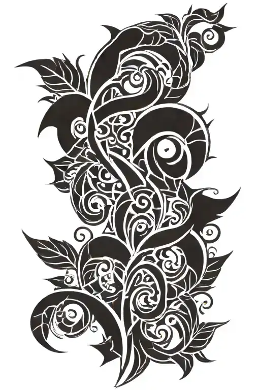 Vines tattoo design idea