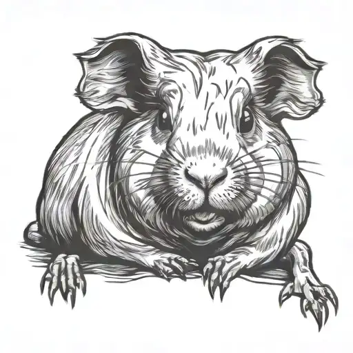 Guinea pig tattoo design idea
