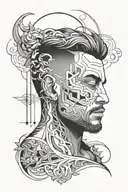 Men Mental Health work in progress tattoo design idea