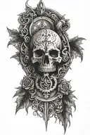 Gothic symbols including tattoo design idea