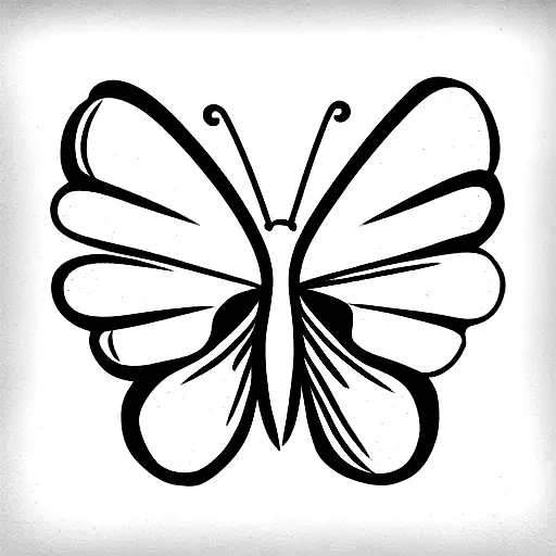 butterfly and irish clover tattoo design idea