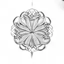 irish 4 leaf clover tattoo design idea