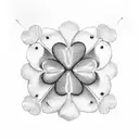 irish 4 leaf clover tattoo design idea